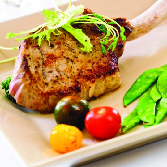 Golden Veal Chops with Arugula and Parmesan Gelson's