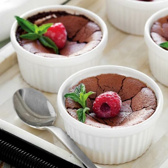 Chocolate Raspberry Pots de Creme Gelson's