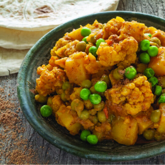 Curried Cauliflower, Potatoes, and Peas Gelson's