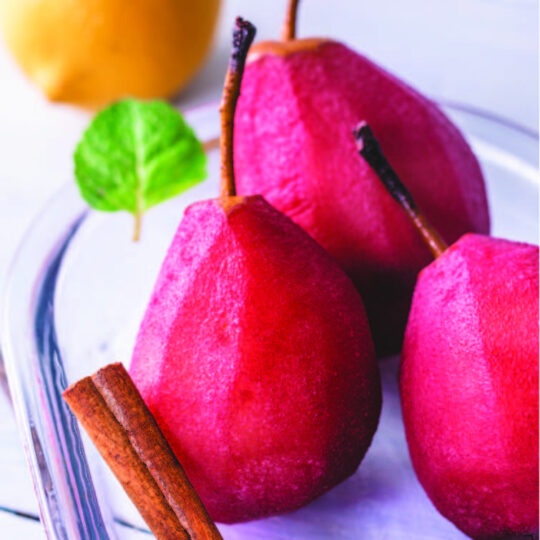 Gingery Poached Pears Gelson's