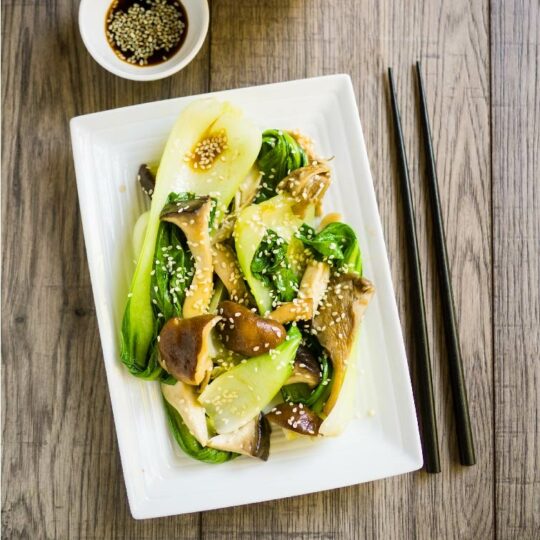 Baby Bok Choy and Mushroom Stir Fry Gelson's