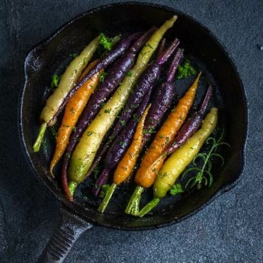 Roasted Rainbow Carrots Gelson's