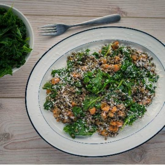 Spiced Lentils with Carrots and Kale Gelson's