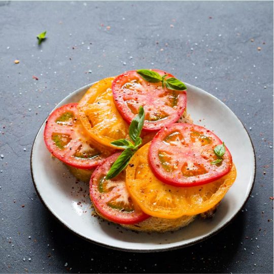 Bruschetta with Heirloom Tomatoes Gelson's