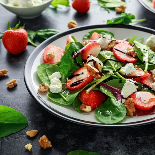 Local Strawberry, Avocado and Kale Salad Gelson's