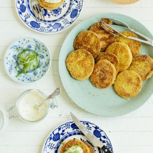 Fried Green Tomatoes & Horseradish Aioli Recipe Gelson's