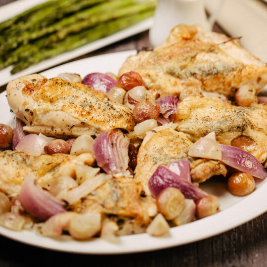 Roasted Chicken and Grapes Gelson's