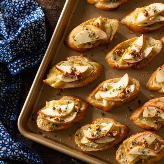 Brie, Apple and Walnut Crostini Gelson's