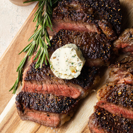 Grilled Ribeye Steak and Herb Butter Gelson's