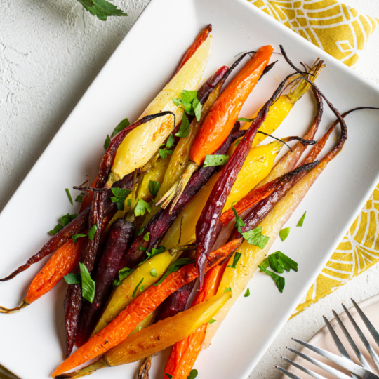 Roasted Rainbow Carrots Gelson's