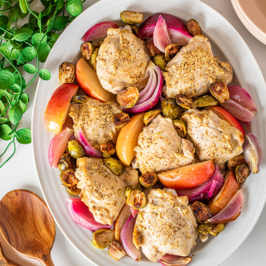 Chicken, Apples, and Brussels Sprouts Gelson's