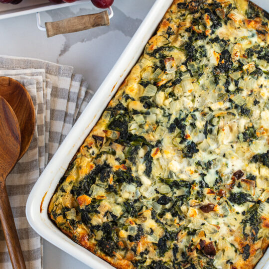 Spinach and Mushroom Strata Gelson's