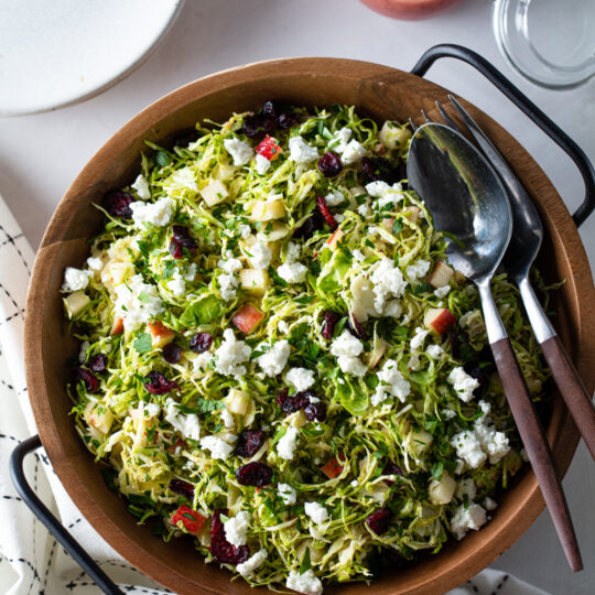 Shaved Brussels Sprout and Apple Salad Gelson's