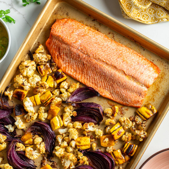 Sheet-Pan Salmon & Squash Gelson's