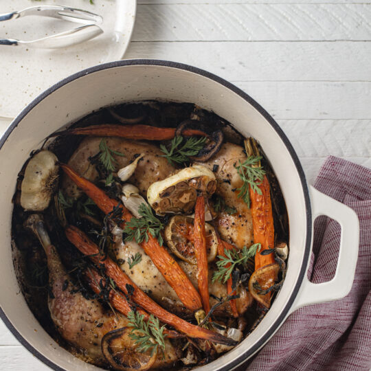 One-Pot Roasted Chicken & Caramelized Carrots Gelson's