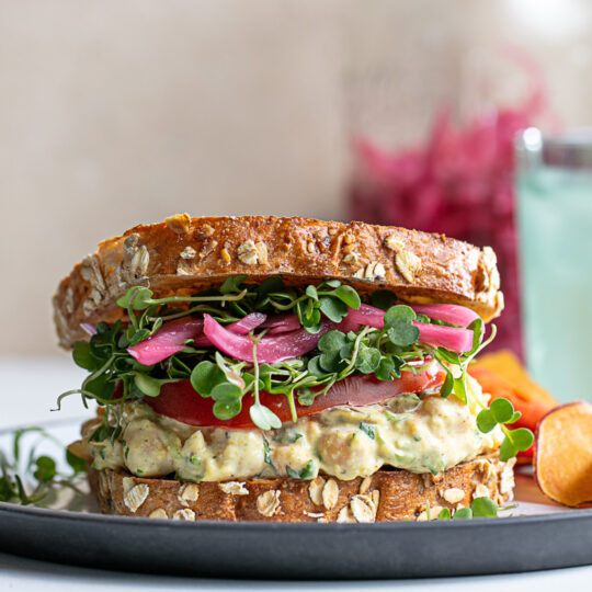 5-Step Curried Chickpea Salad Sandwich Gelson's