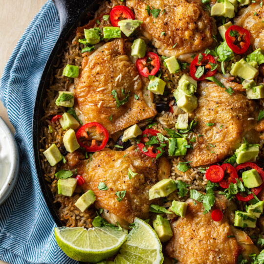 Skillet Chicken, Black Beans & Rice Gelson's