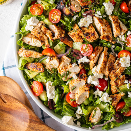 Grilled Chicken Greek Salad Gelson's