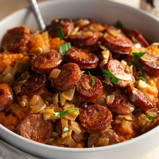 Sweet Potatoes & Andouille Sausage Gelson's