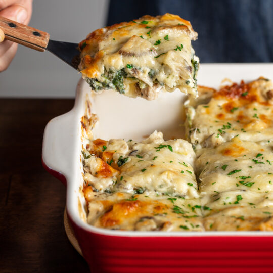 White Lasagna With Wild Mushrooms Gelson's