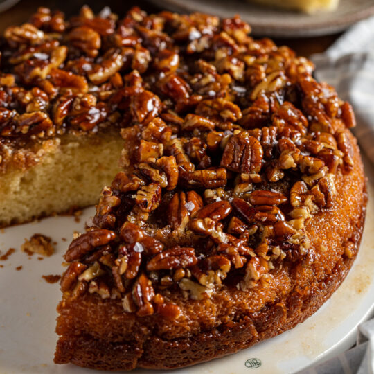 Pecan Pie Upside-Down Cake Gelson's