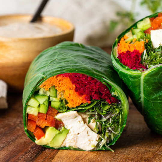 Tofu Collard Wraps with Tahini Dressing Gelson's