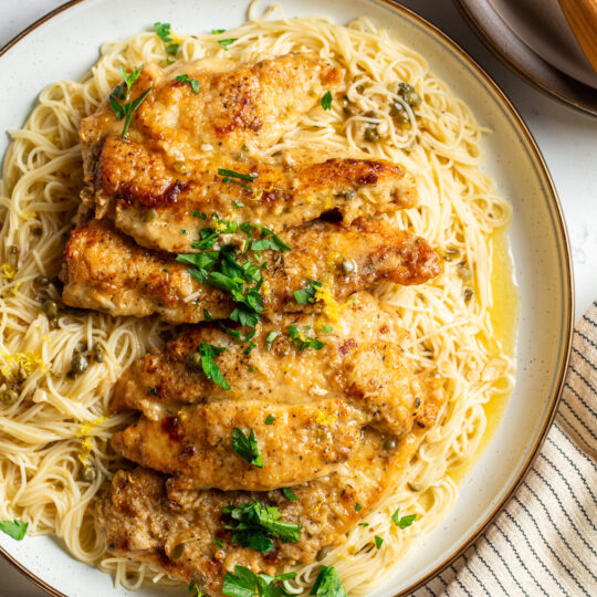 Chicken Piccata & Angel Hair Pasta Gelson's