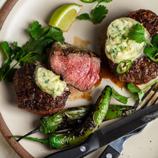 Shiitake Crusted Tenderloin & Miso Butter Gelson's