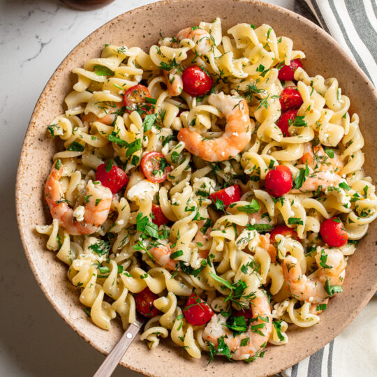 Shrimp & Feta Summer Pasta Salad Gelson's
