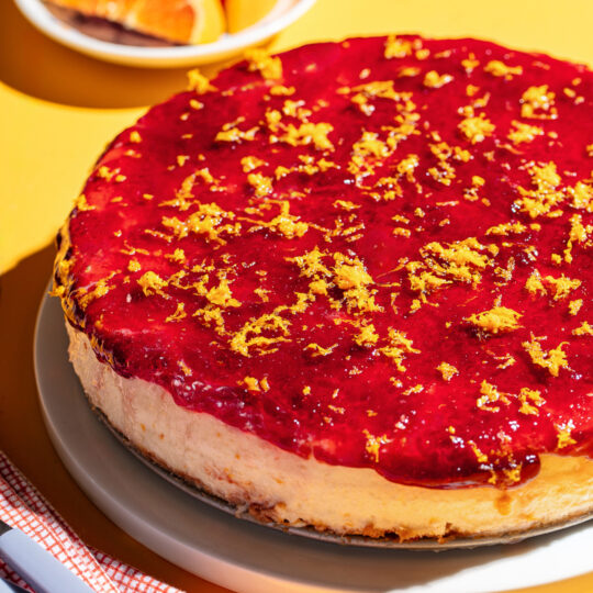 Orange Cheesecake with Pomegranate Jelly Gelson's