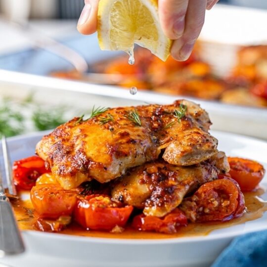 One-Pan Chicken with Tomatoes & Pancetta Gelson's