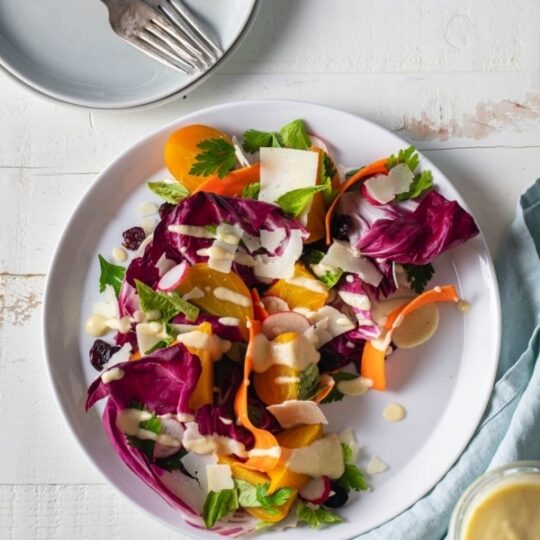 Roasted Beet & Shaved Root Salad Gelson's