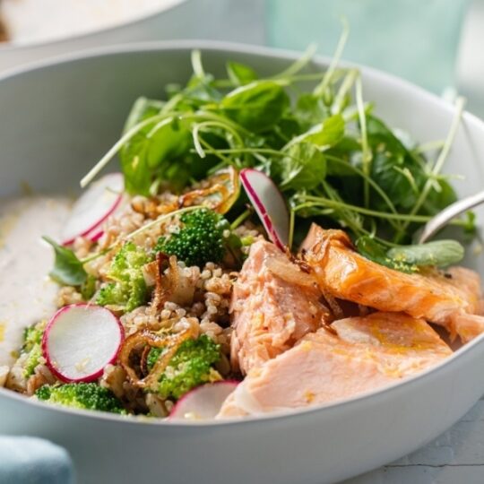 Salmon & Sunchokes Grain Bowl Gelson's