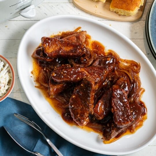 Slow Cooker Country-Style Pork Ribs Gelson's