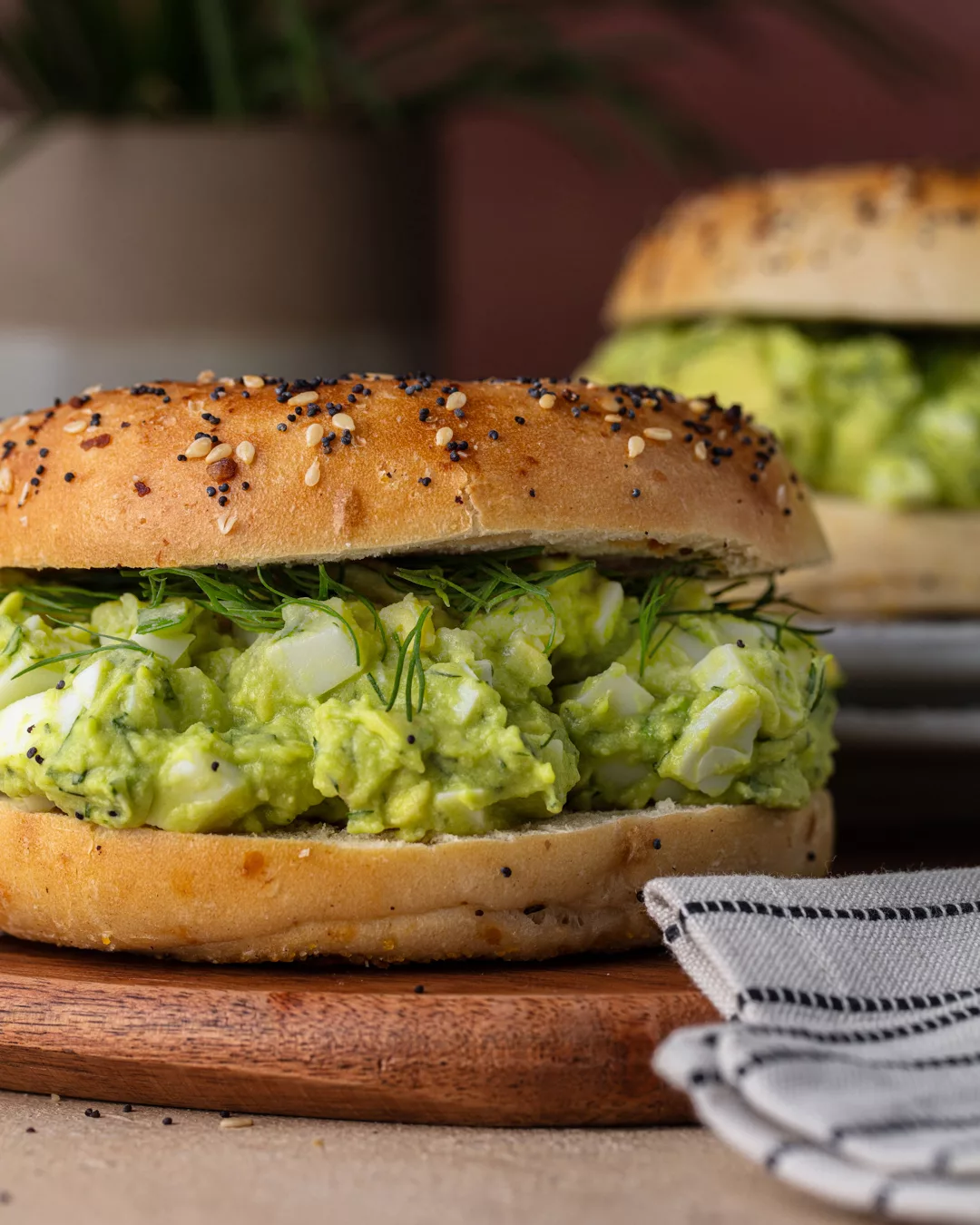 Avocado Egg Salad & Everything Bagels