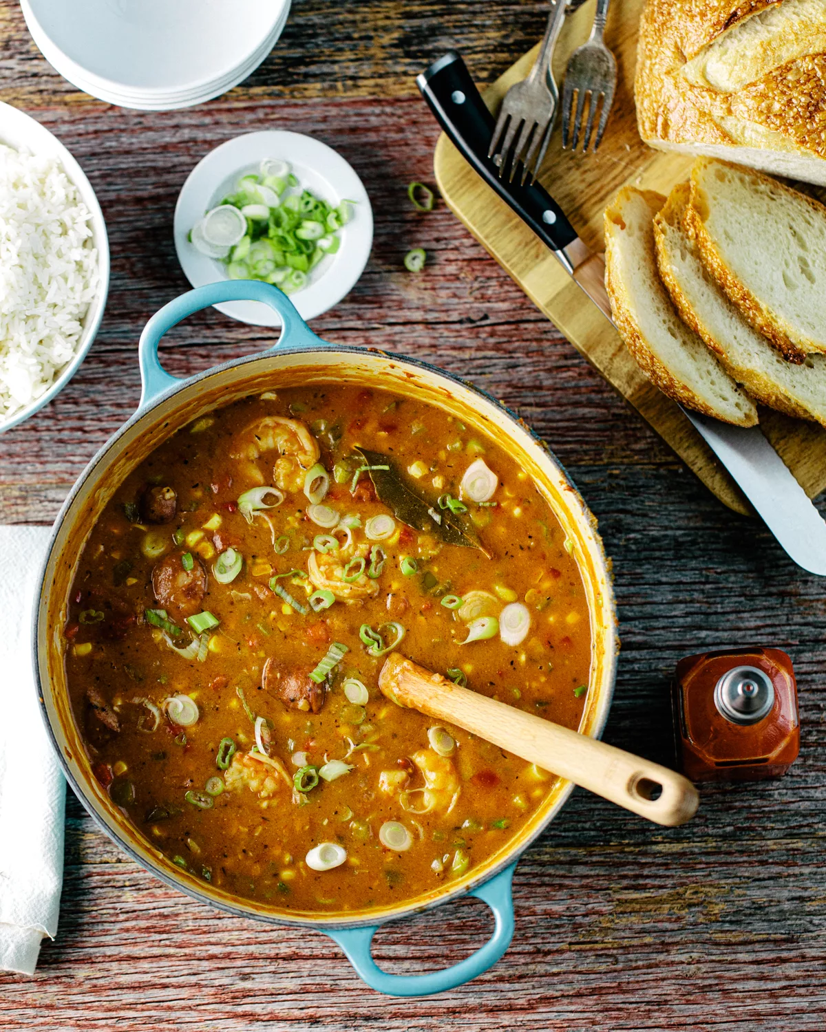 Andouille Sausage & Shrimp Gumbo Andouille Sausage & Shrimp Gumbo