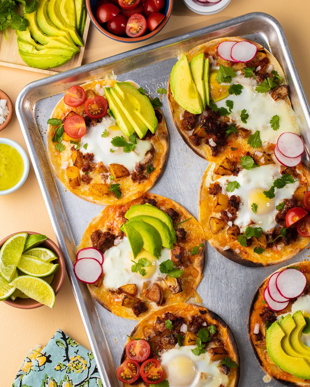 Sheet-Pan Breakfast Tostadas