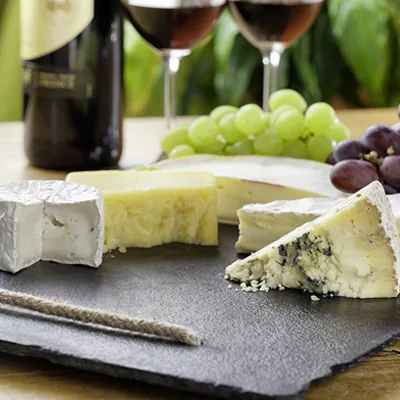 Cheese platter feat goat