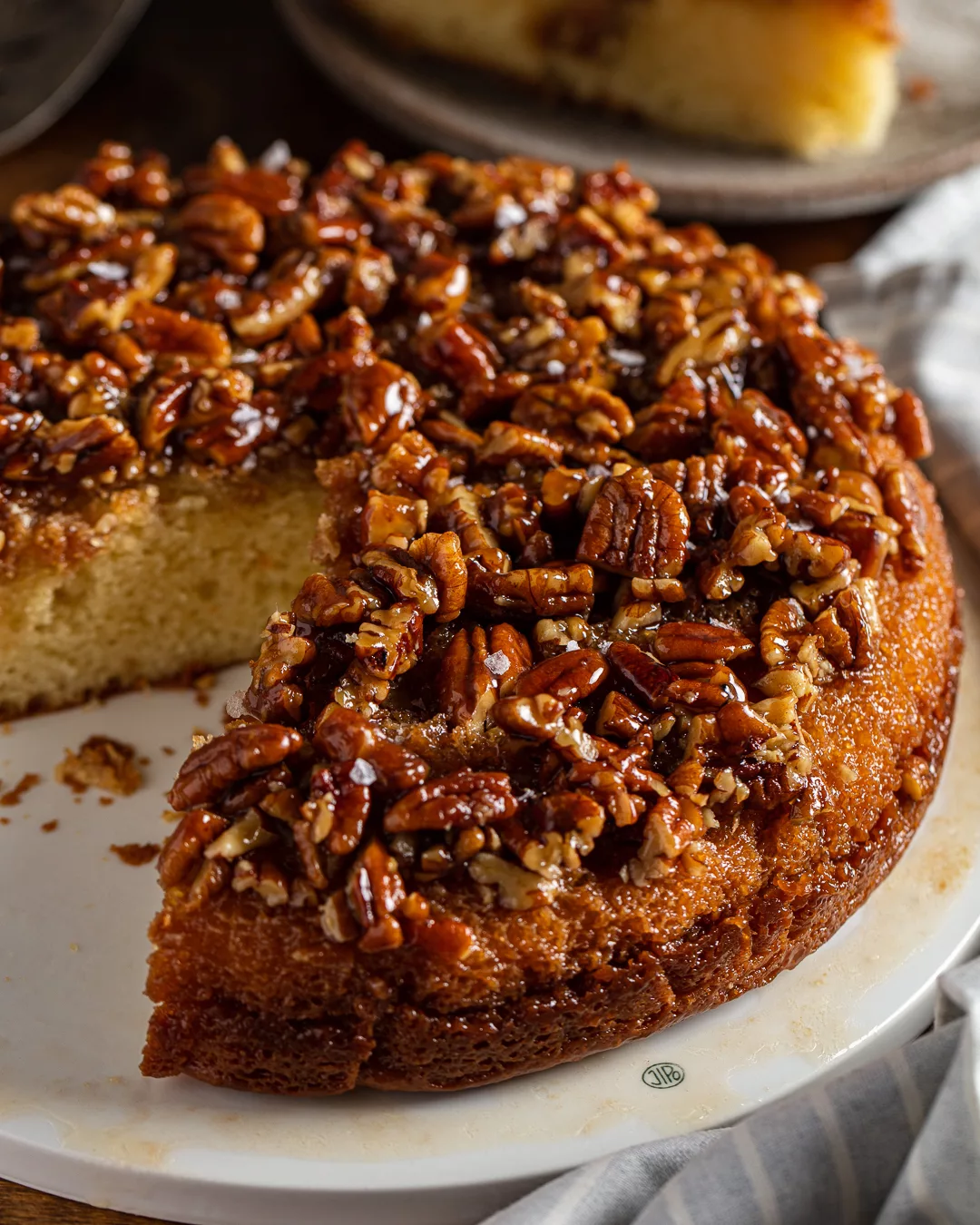 Pecan Pie Upside-Down Cake