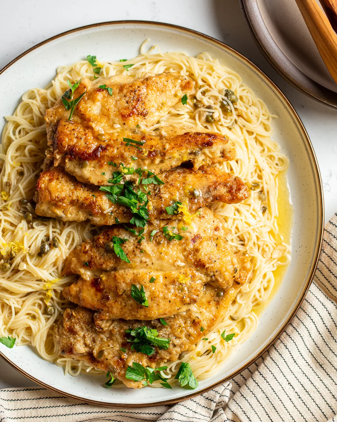 G1803 20221214 016 Chicken Piccata & Angel Hair Pasta recipe Gelsons.com