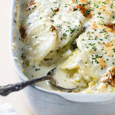Spring Scalloped Potatoes with Leeks Spring Scalloped Potatoes with Leeks