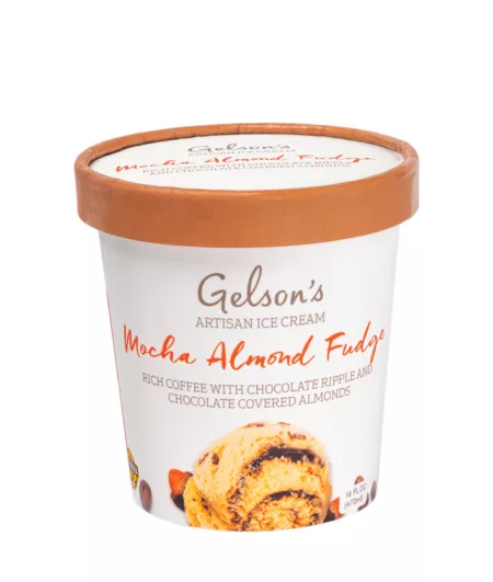 Gelson's Mocha Fudge Almond Ice Cream Gelson's Mocha Fudge Almond Ice Cream