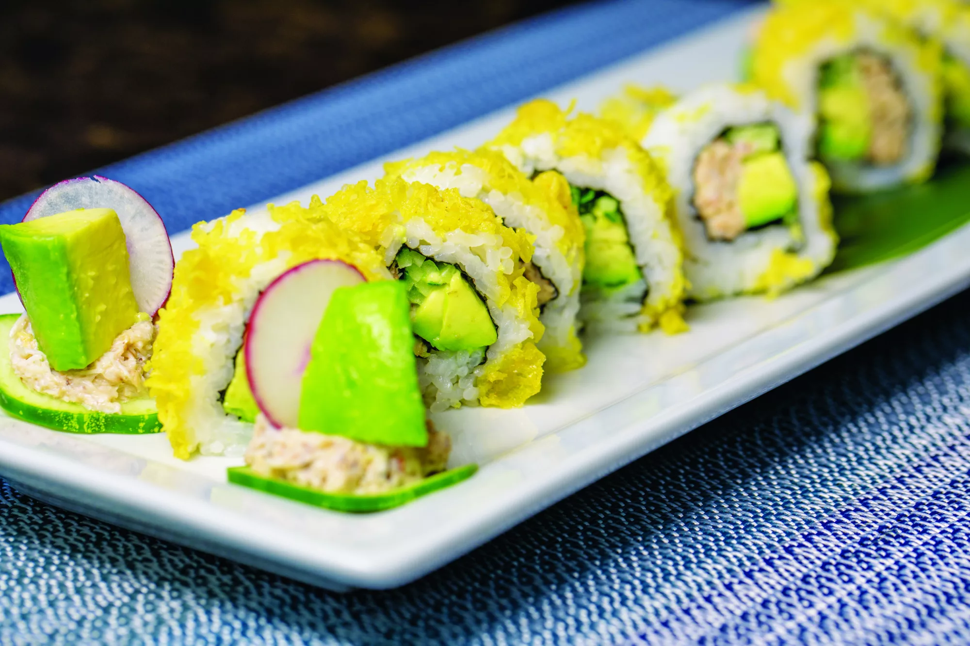 Blue Crab Roll Blue Crab Roll at Gelson's Wine Bar