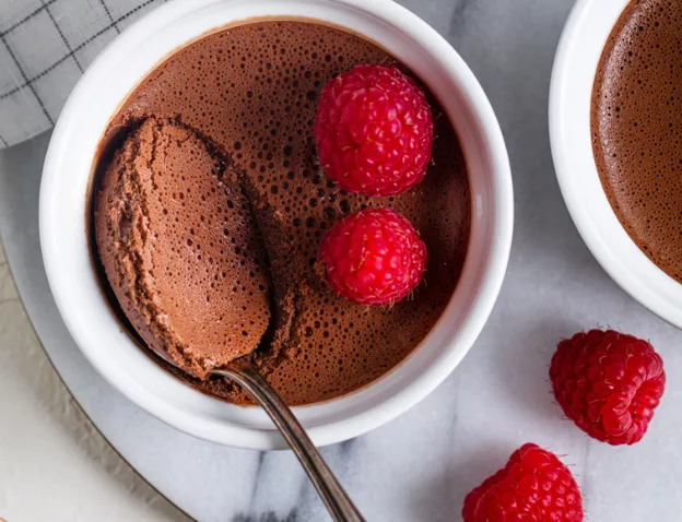 RIGHT SECOND ROW IMAGE 624px by 478px 3 Raspberry-Chocolate Pots de Crème