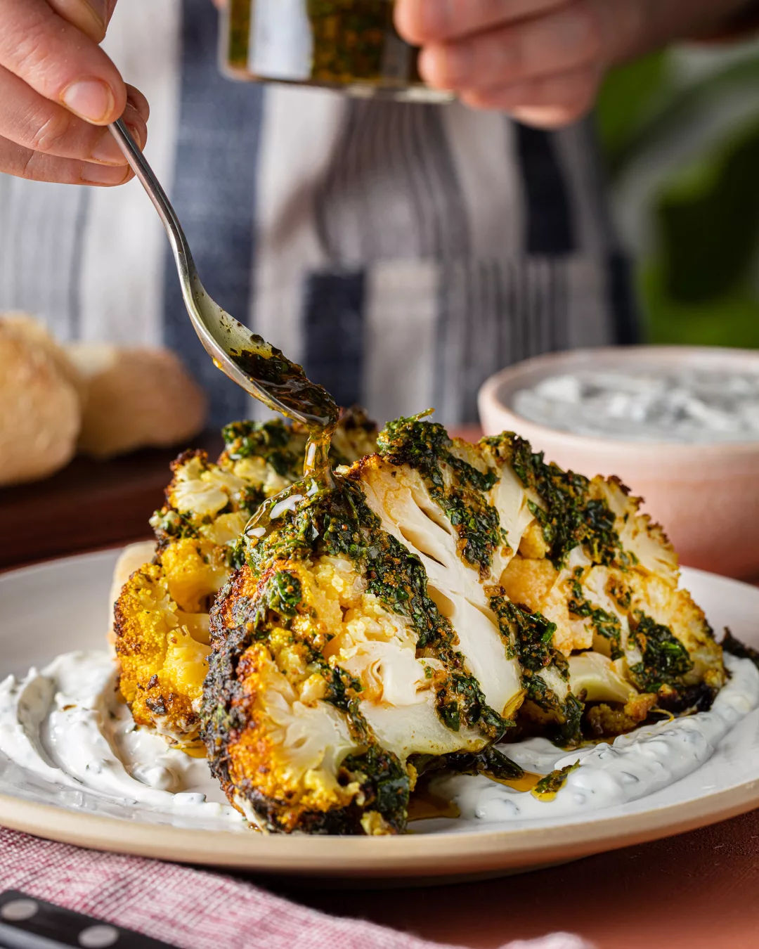 G0305 20211118 056 Chermoula-Roasted Cauliflower & Yogurt Sauc