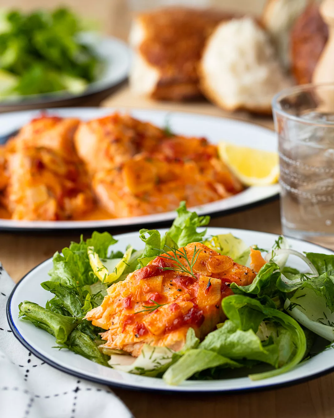 G1464 20211208 008 Harissa Salmon & Green Salad