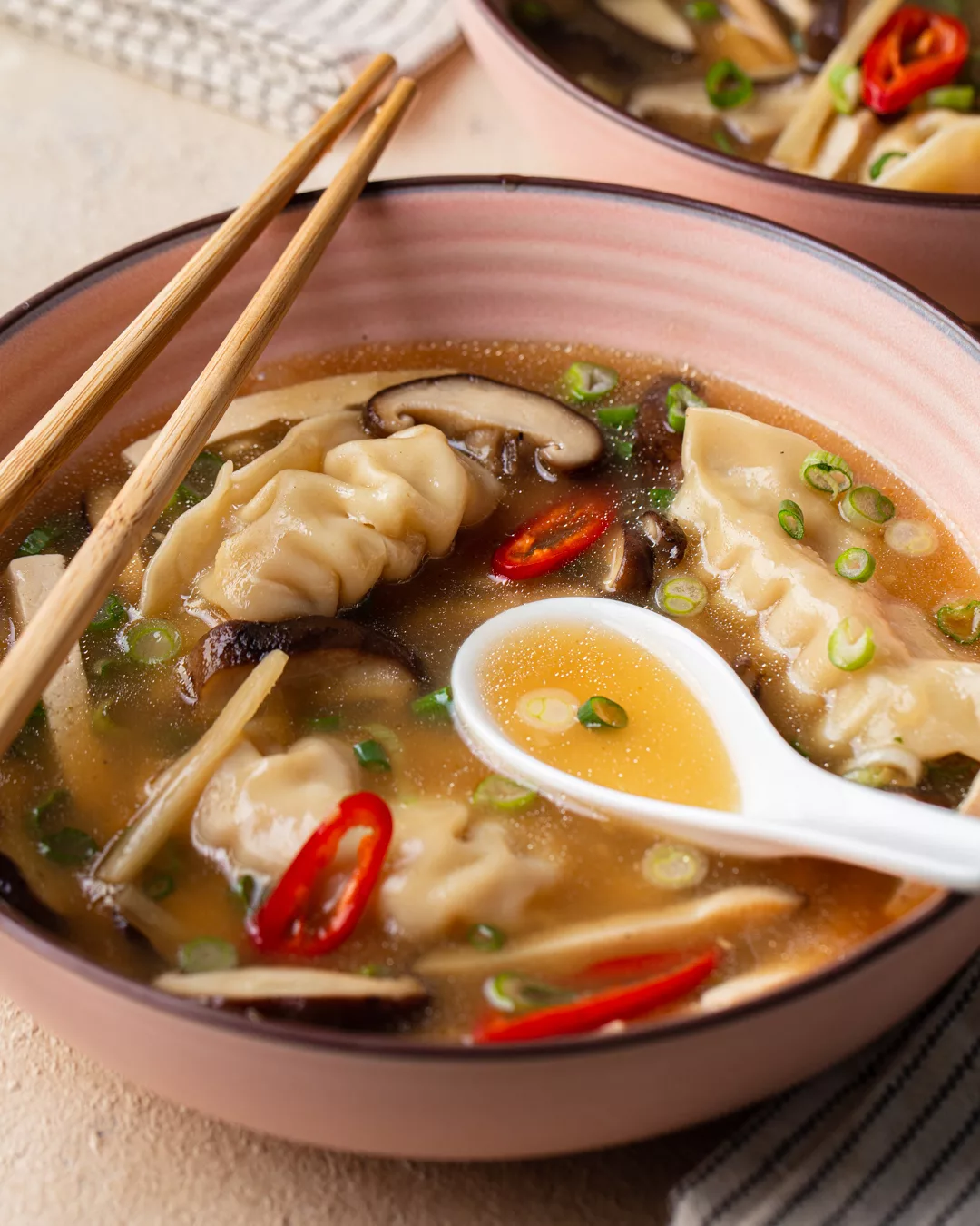 Hot & Sour Dumpling Soup