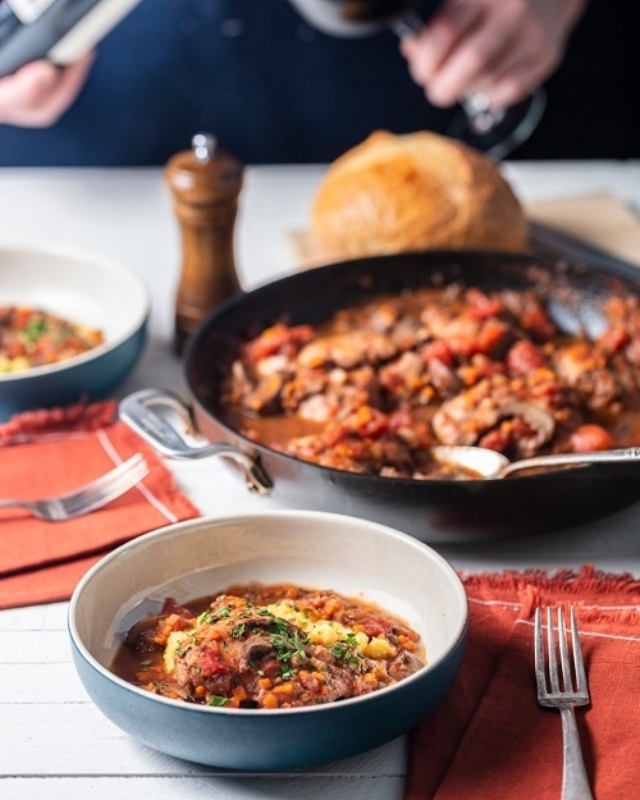 Chicken Cacciatore & Polenta