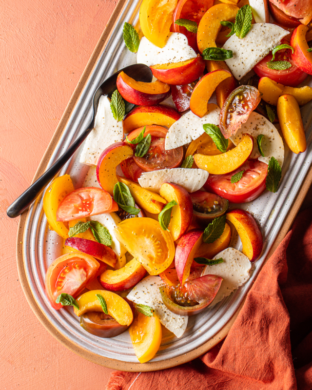 Nectarine Caprese Salad