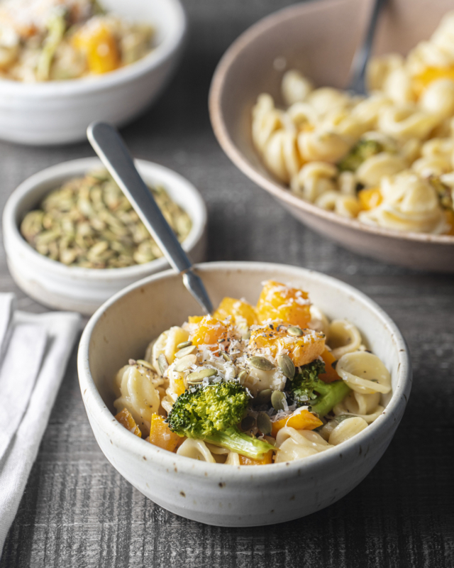 Creamy Orecchiette & Fall Veggies